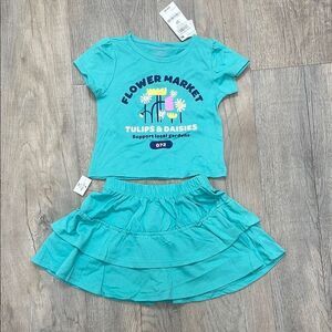 Epic Threads Teal Flower Market Kids Matching Set